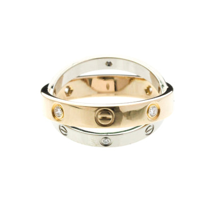 Cartier Be Love · Half Diamond · Two-Tone Gold