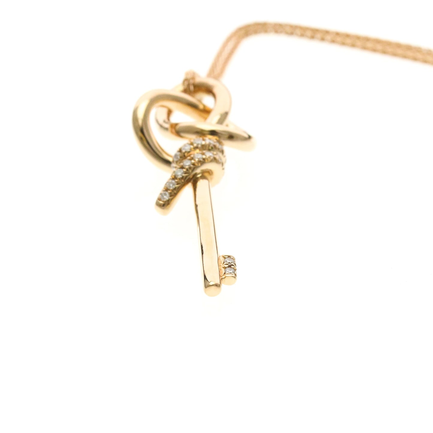 Tiffany Knot Key · 18K White Gold · Diamond