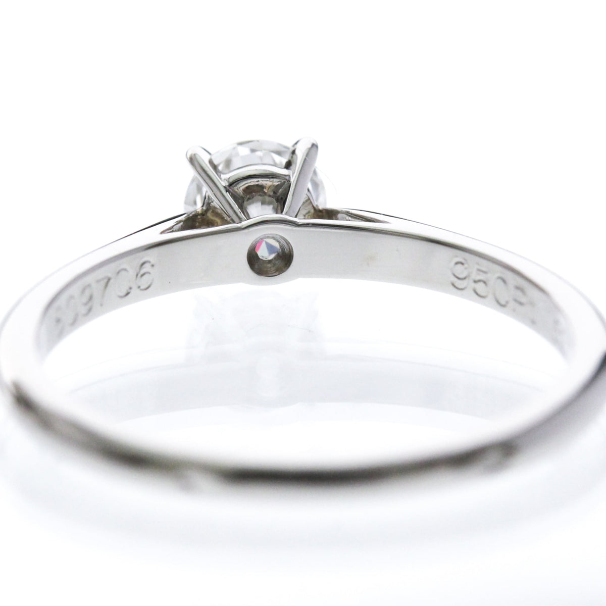 Cartier Solitaire · Platinum · Diamond · Size 6 (EU 55)
