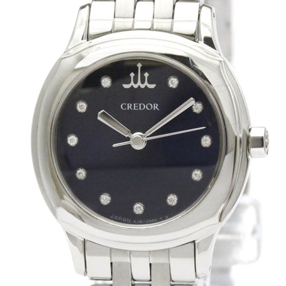 Seiko Credor · Diamond · Steel · Quartz