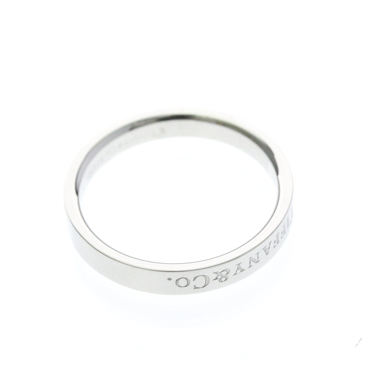 Tiffany Flat Band · Platinum · Size 6.5 (EU 56.25)