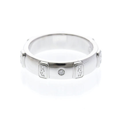 Harry Winston HW Logo · 18K White Gold