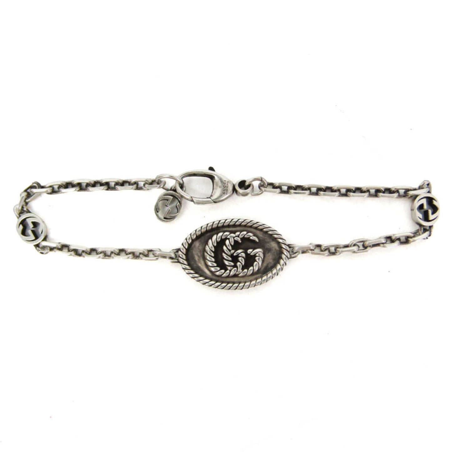 Gucci Double G · Silver 925 Charm Bracelet
