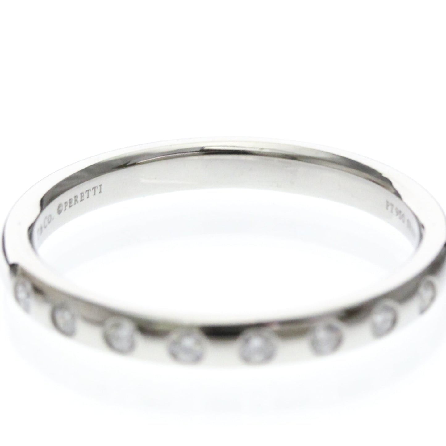 Tiffany Stacking Band · 8 Diamonds · Platinum