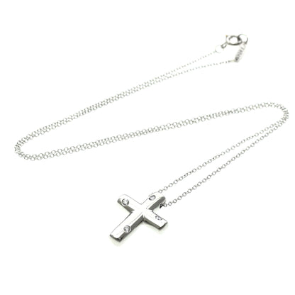 Tiffany Dots Cross · Platinum · Diamond