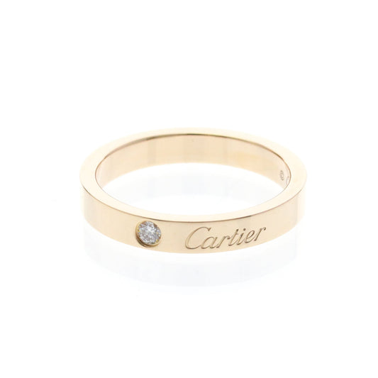 Cartier C de Cartier · Diamond · Rose Gold · Size 6 (EU 55)