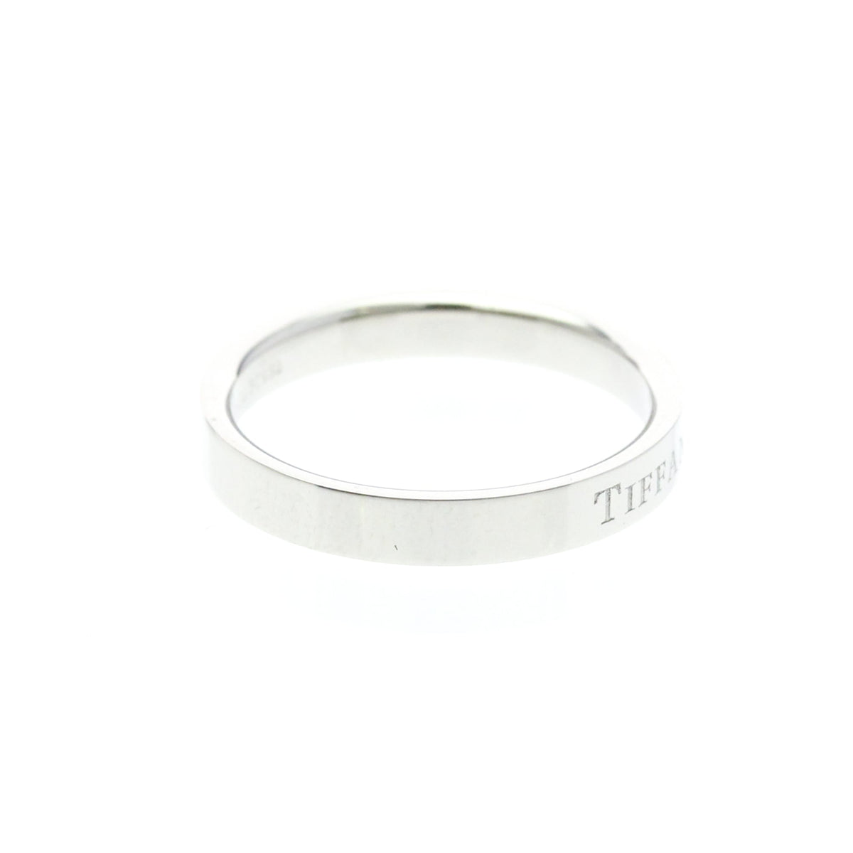 Tiffany Flat Band · Platinum · Size 6.5 (EU 56.25)