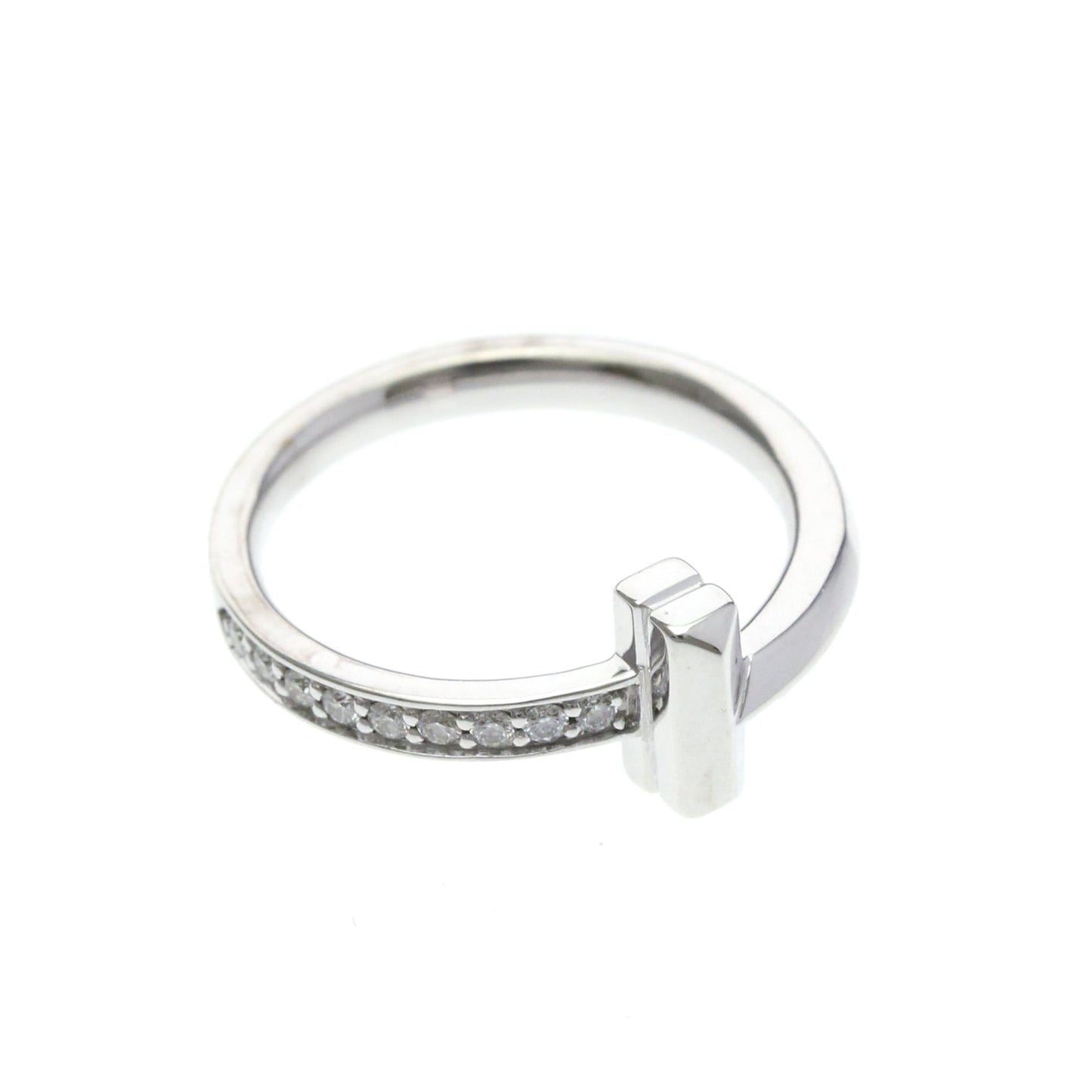Tiffany T One · Diamond · 18K White Gold