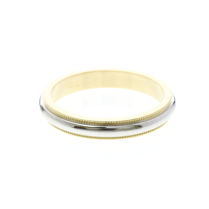 Tiffany Milgrain · Platinum & 18K Yellow Gold