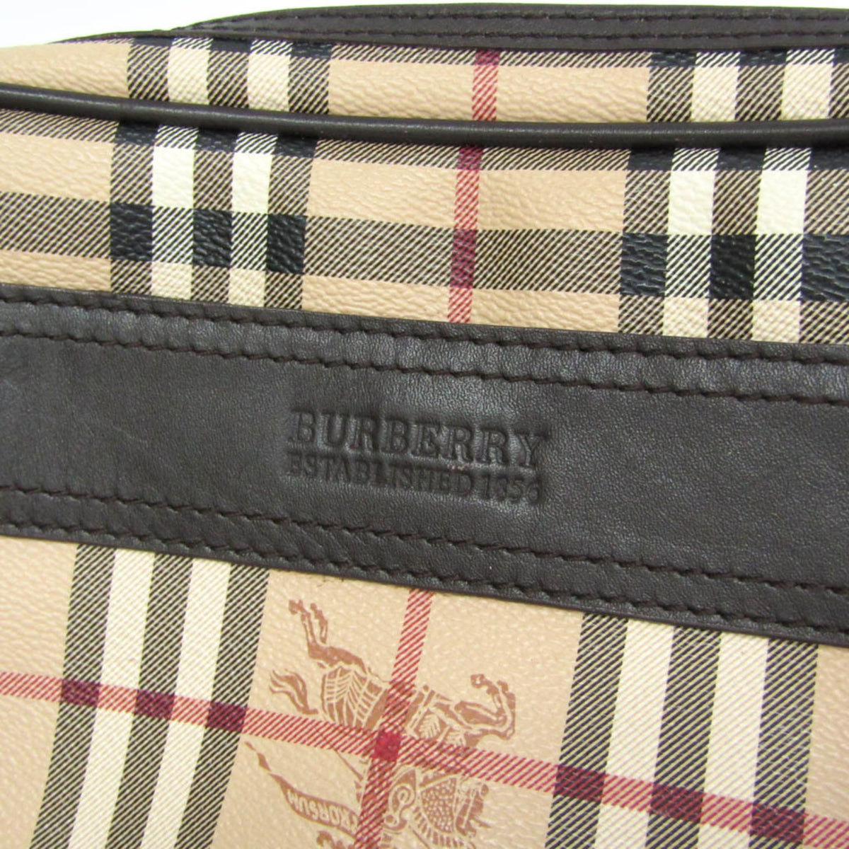 Burberry Novacheck · Coated Canvas Clutch