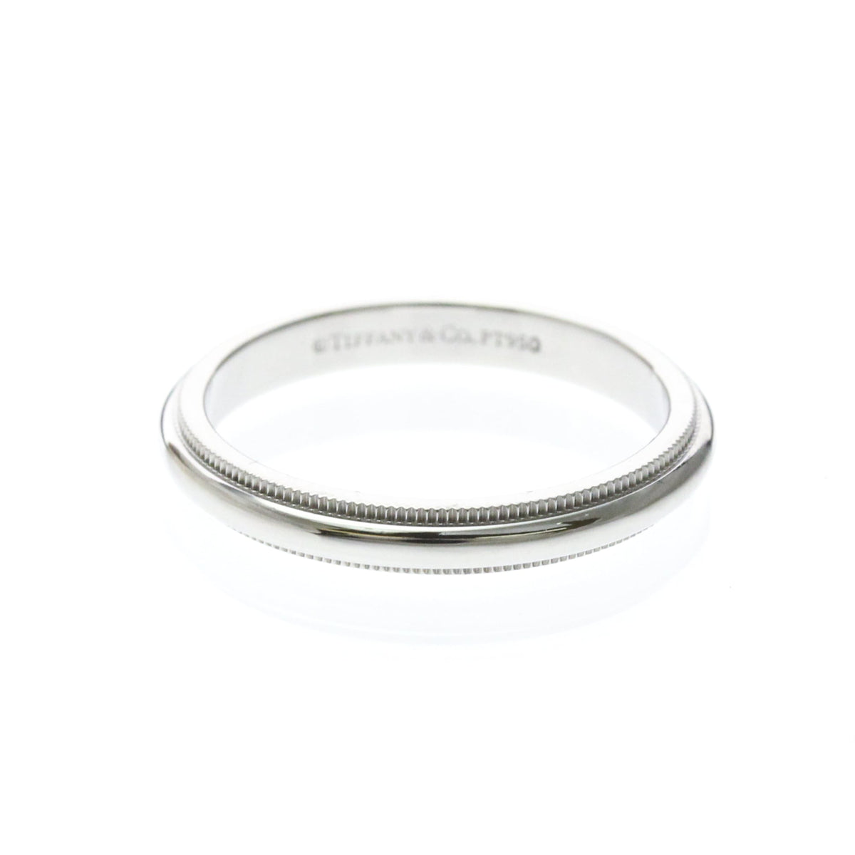 Tiffany Milgrain Band · Platinum