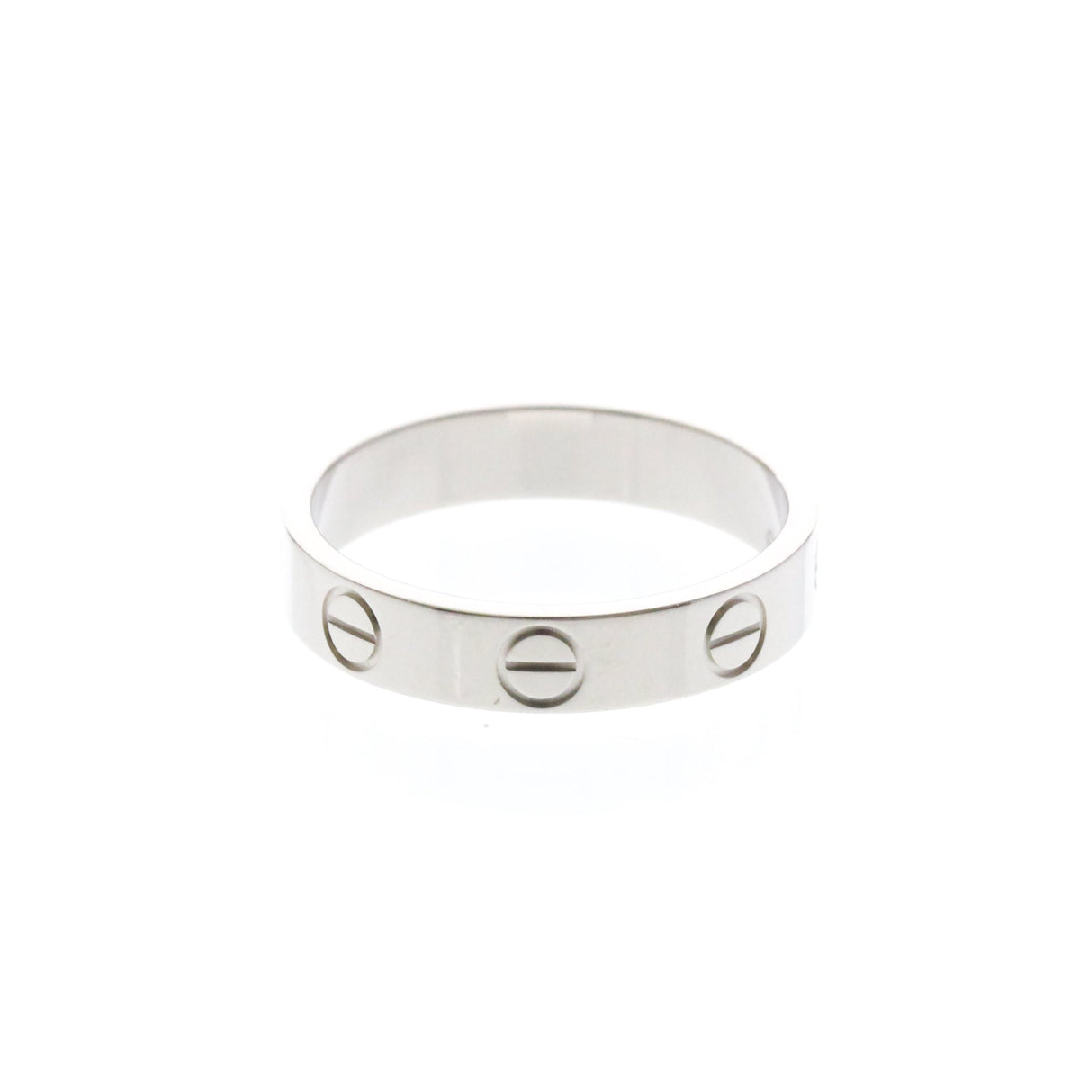 Cartier Mini Love · 18K White Gold · Size 4.75 (EU 51.88)