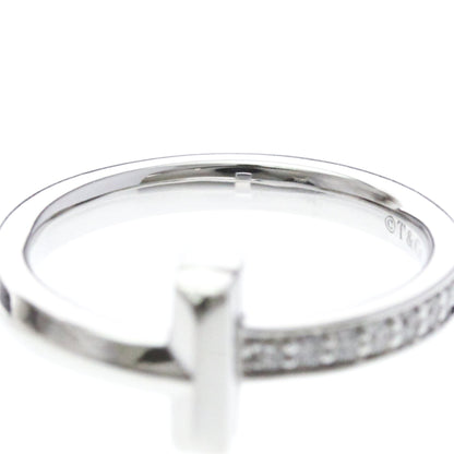 Tiffany T One · Diamond · 18K White Gold · Size 4.5 (EU 51.25)