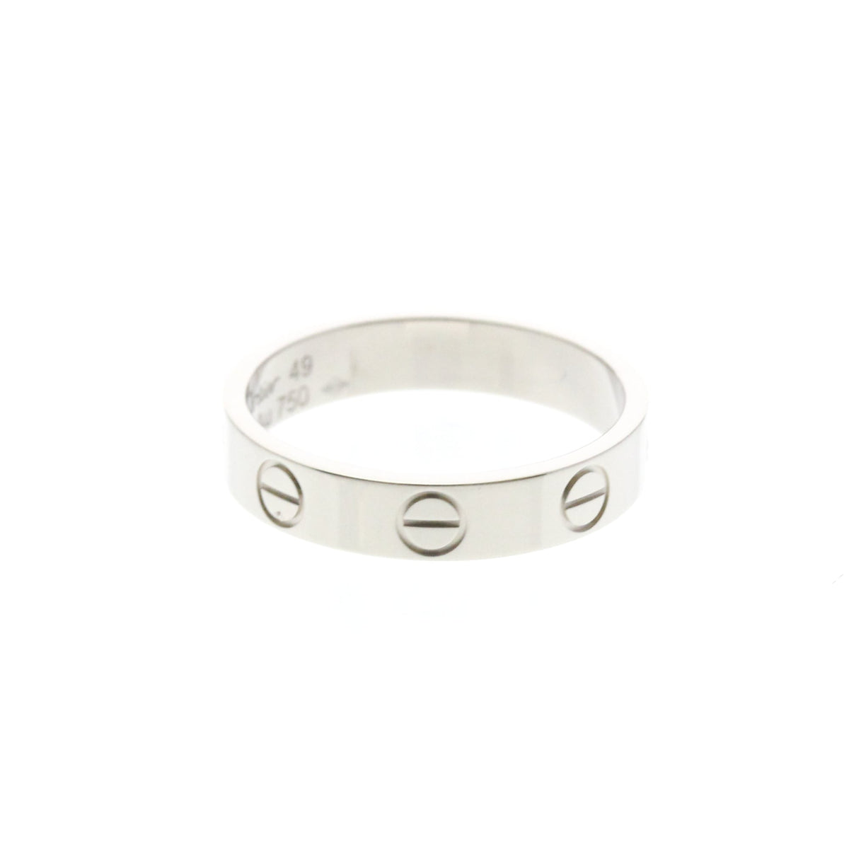 Cartier Mini Love · 18K White Gold · Size 4.75 (EU 51.88)