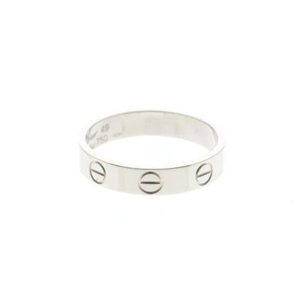 Cartier Mini Love · 18K White Gold · Size 4.75 (EU 51.88)