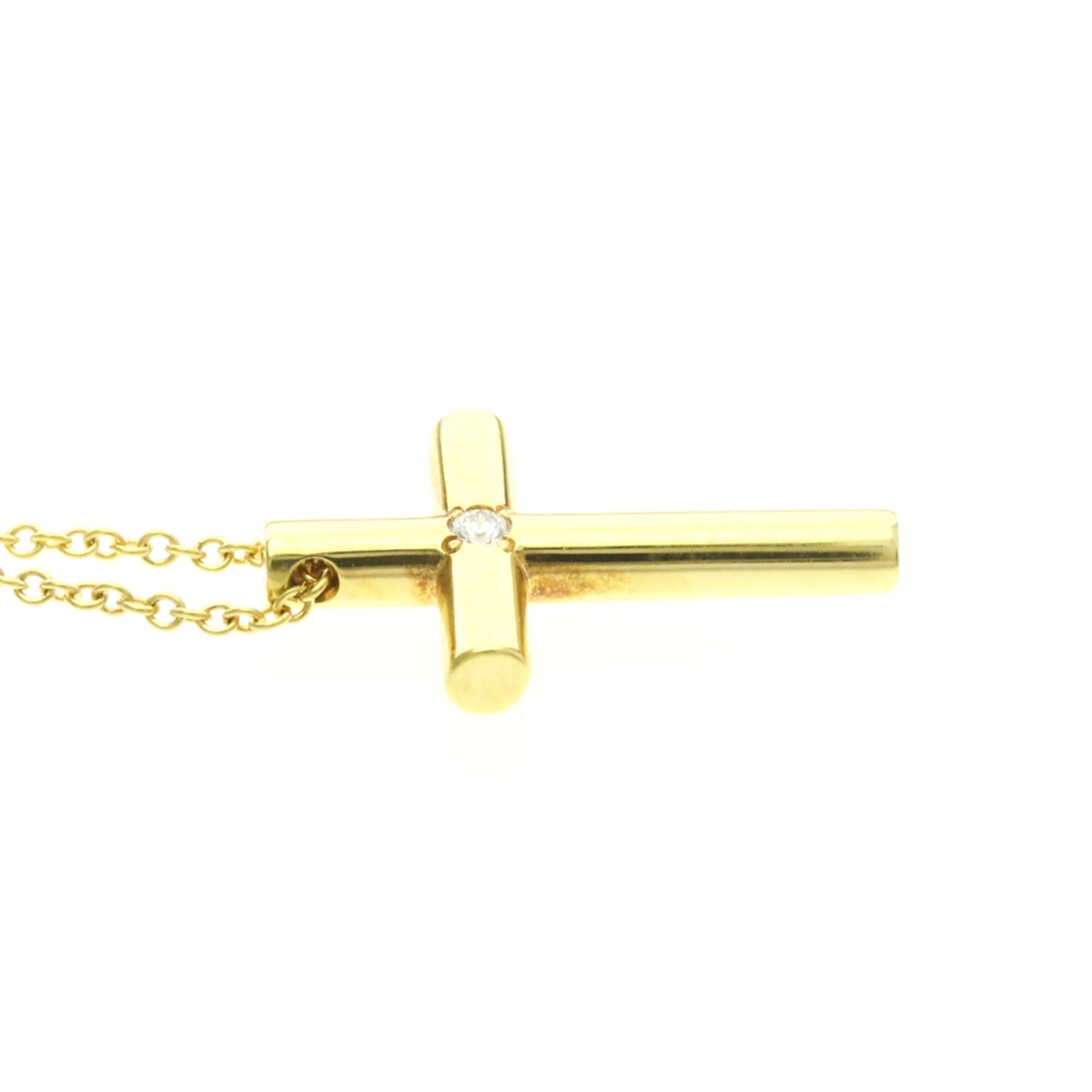 Tiffany Cross · Diamond · 18K Yellow Gold