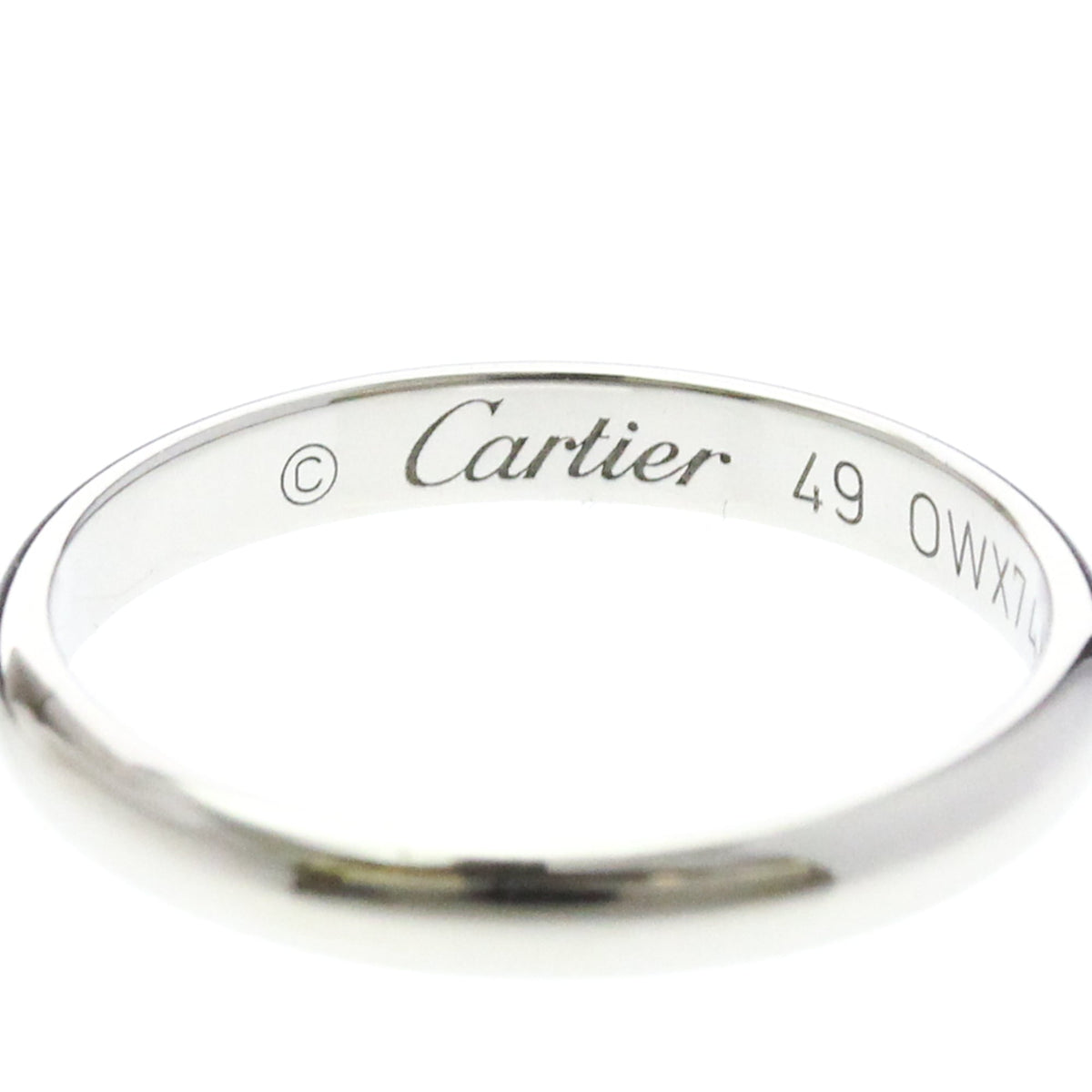 Cartier Wedding Band · Platinum · Size 4.75 (EU 51.88)