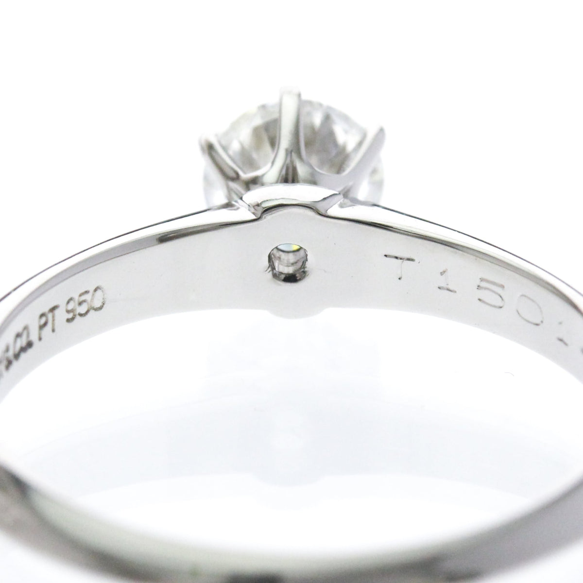 Tiffany Solitaire · Platinum · Diamond · Size 6 (EU 52.5)