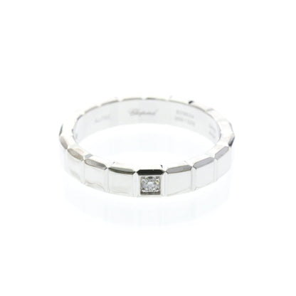 Chopard Ice Cube · 18K White Gold · Diamond · Size 7.6 (EU 56.5)