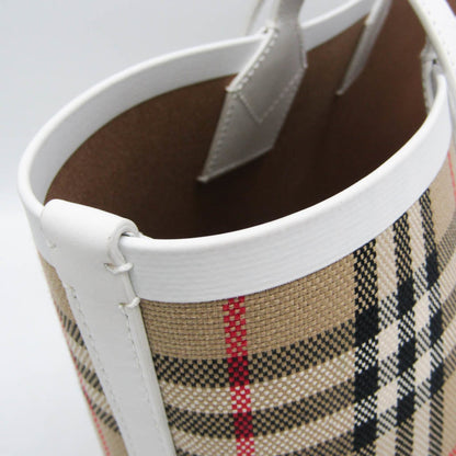 Burberry Small London · Canvas Checked Tote