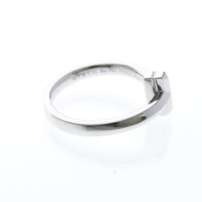 Tiffany T One · Diamond · 18K White Gold · Size 4.5 (EU 51.25)