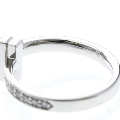Tiffany T One · Diamond · 18K White Gold · Size 4.5 (EU 51.25)