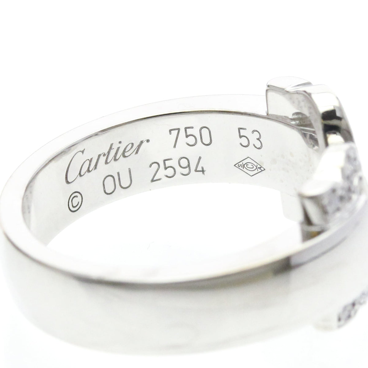 Cartier 2C Boucle · 18K White Gold · Diamond