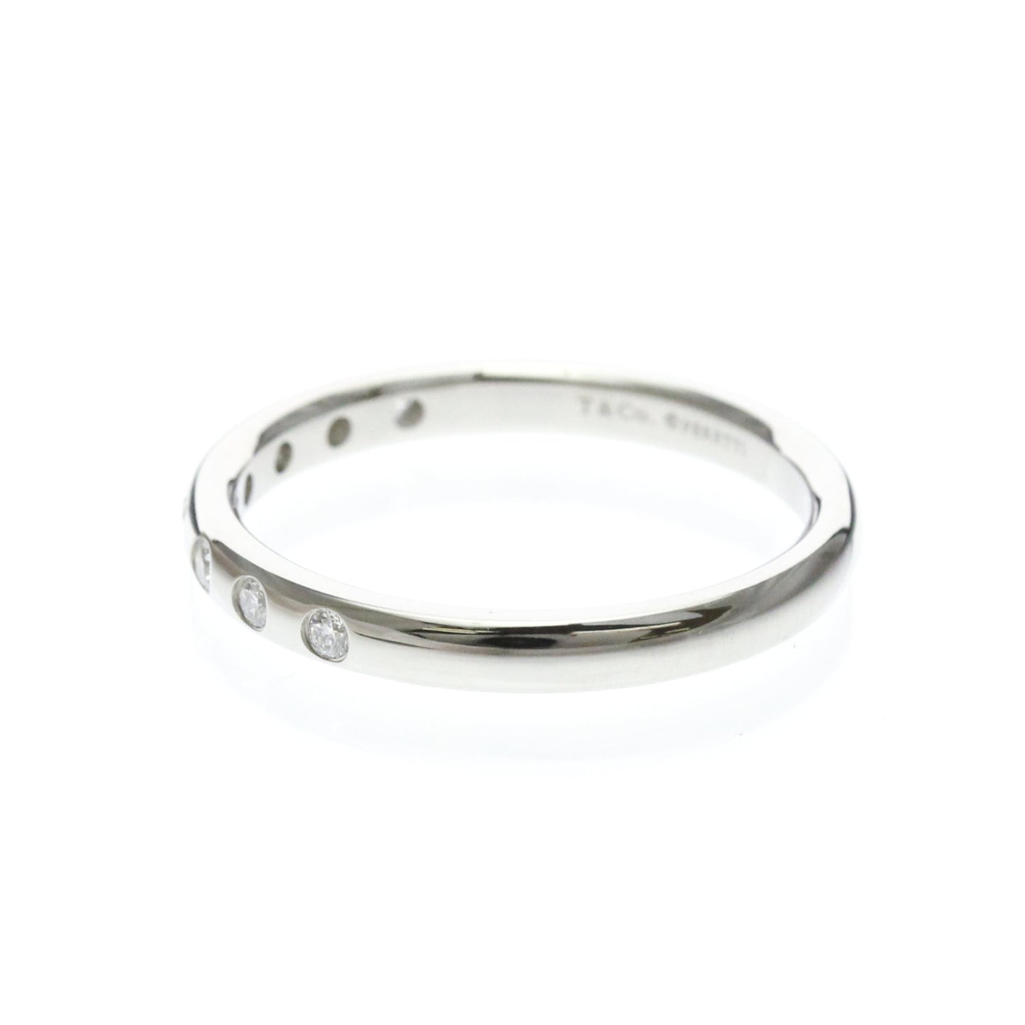 Tiffany Stacking Band · 8 Diamonds · Platinum