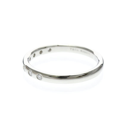 Tiffany Stacking Band · 8 Diamonds · Platinum