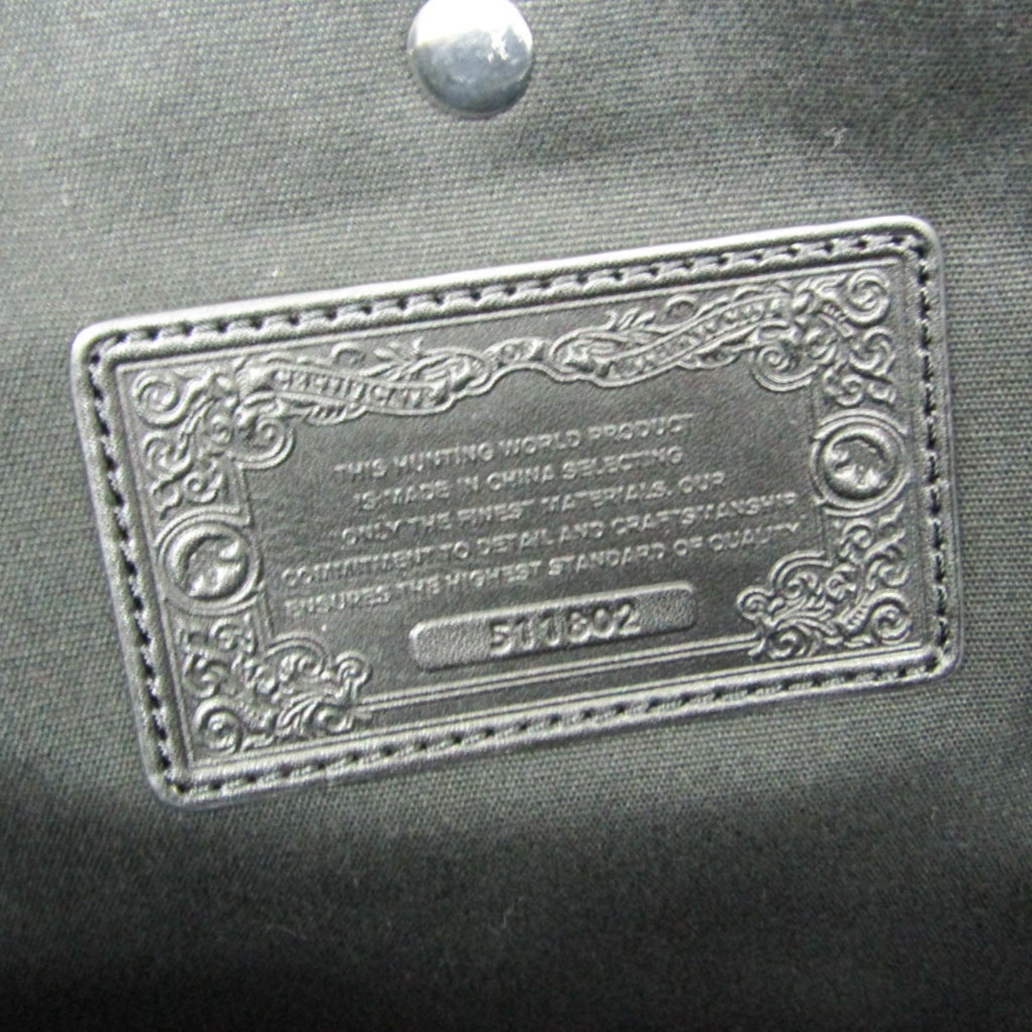 Hunting World Check · Tweed Boston Bag