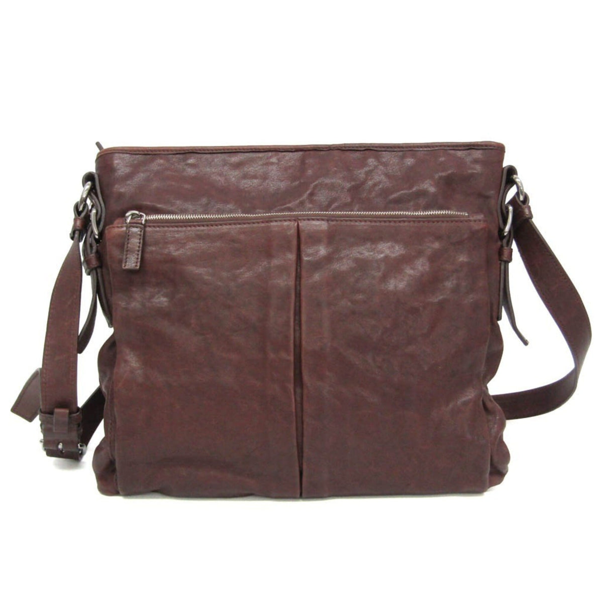 Prada Triangle Logo · Leather Messenger