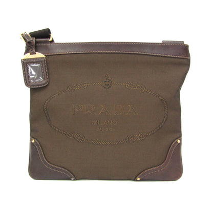 Prada Logo Jacquard · Canvas & Leather