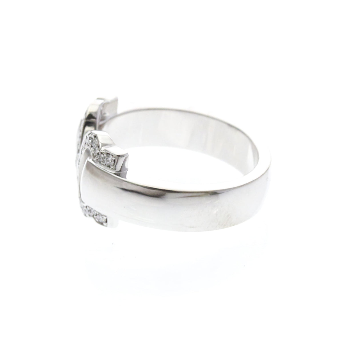 Cartier 2C Boucle · 18K White Gold · Diamond