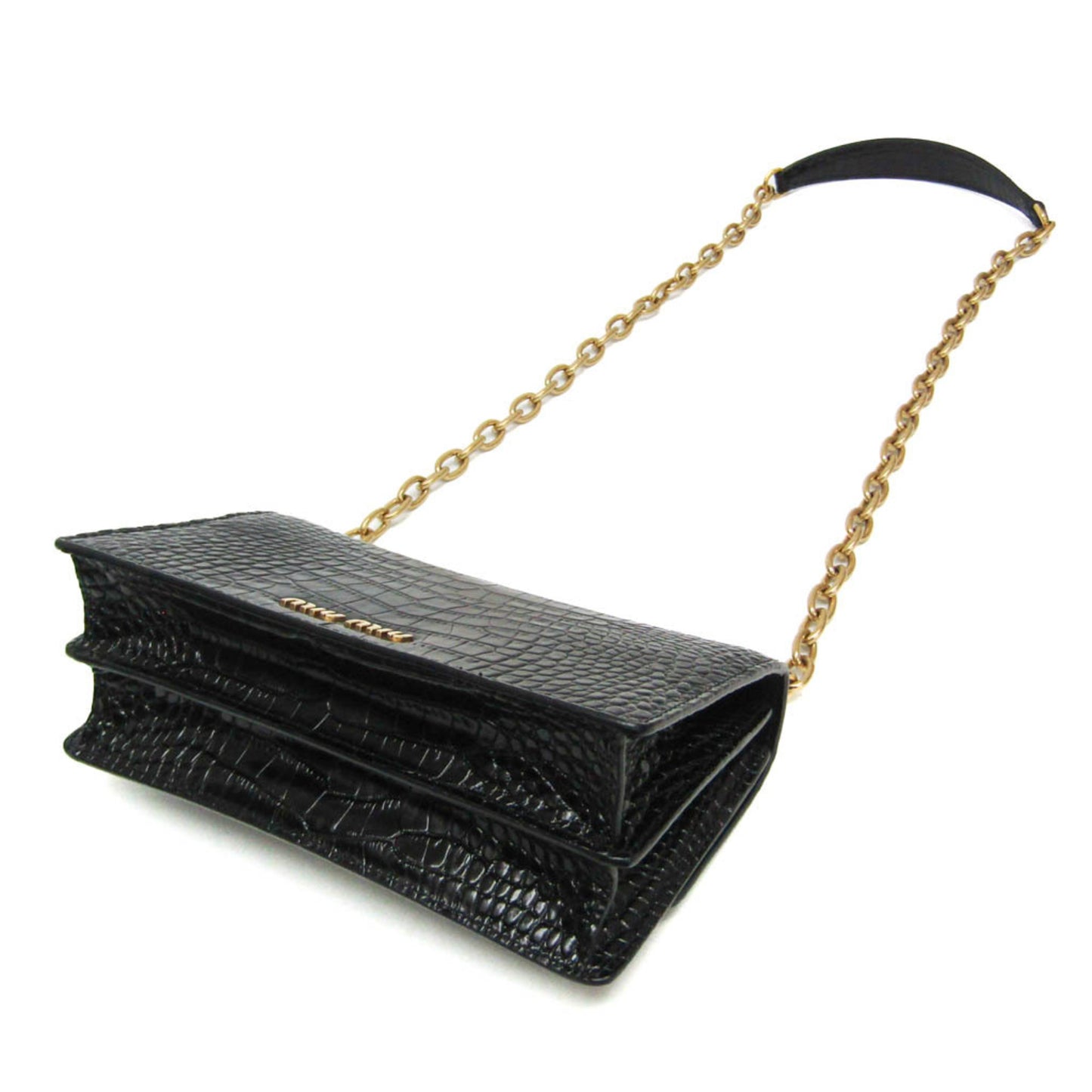 Miu Miu · Embossed Leather Chain Bag