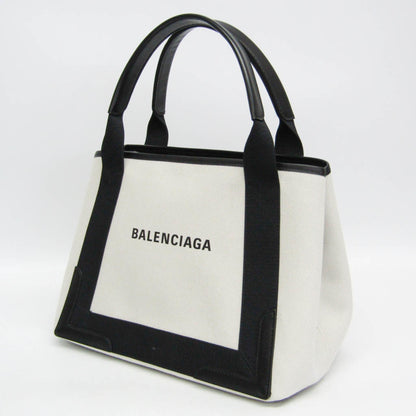 Balenciaga Navy Cabas S · Canvas & Leather