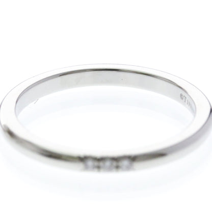 Tiffany Forever · Platinum · 3 Diamond Band · Size 6 (EU 55)