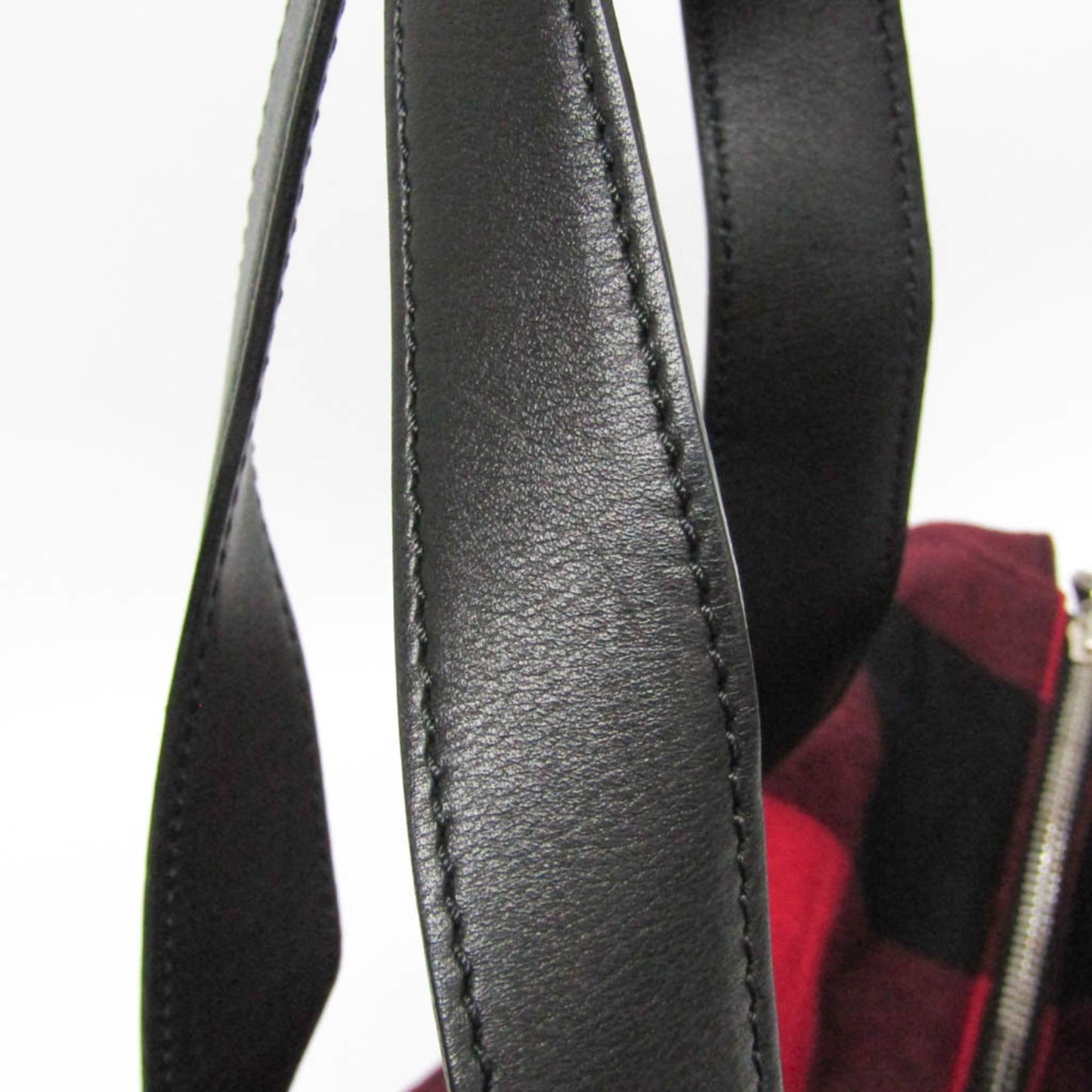 Celine Check Pattern Boston · Wool & Leather