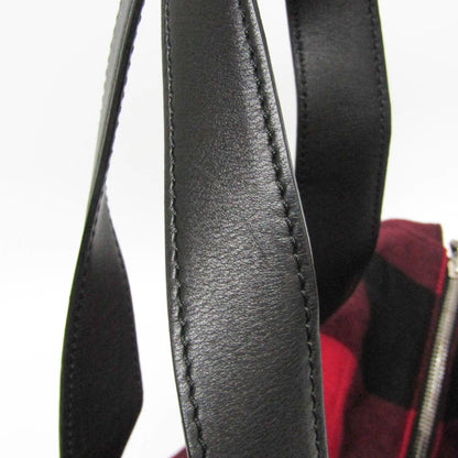 Celine Check Pattern Boston · Wool & Leather