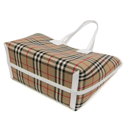 Burberry Small London · Canvas Checked Tote