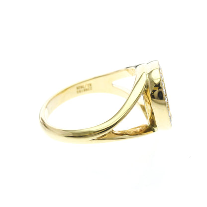 Chopard Happy Diamonds · 18K Yellow Gold · Size 4.4 (EU 48.5)