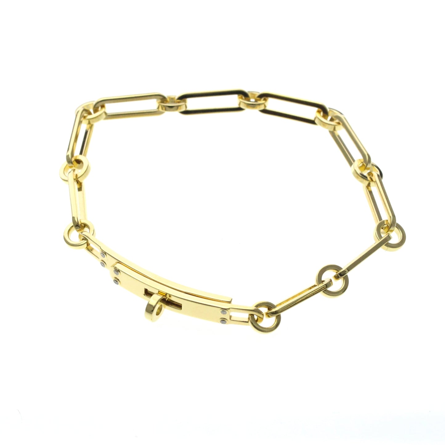 Hermès Kelly · 18K Yellow Gold · Diamond