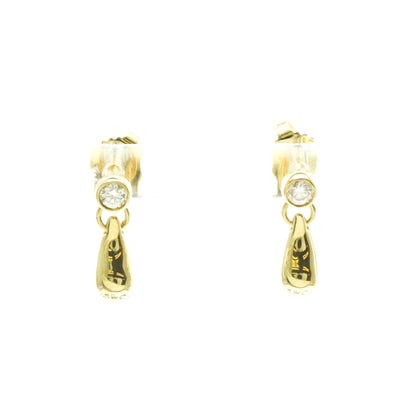 Tiffany Teardrop · 18K Yellow Gold · Diamond