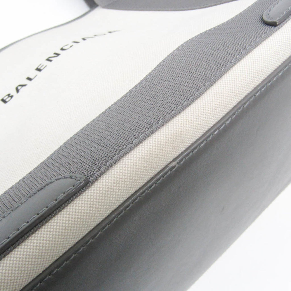 Balenciaga Navy Cabas S · Canvas & Leather