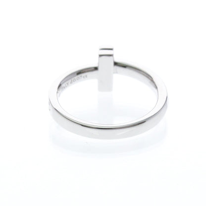 Tiffany T One · Diamond · 18K White Gold · Size 4.5 (EU 51.25)