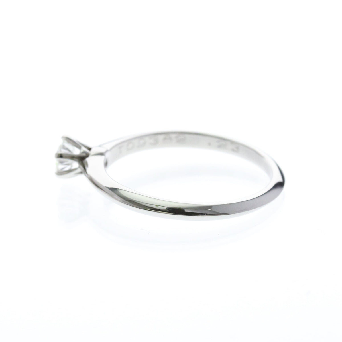 Tiffany Solitaire · Platinum · Diamond 0.23ct · Size 5.8 (EU 52)