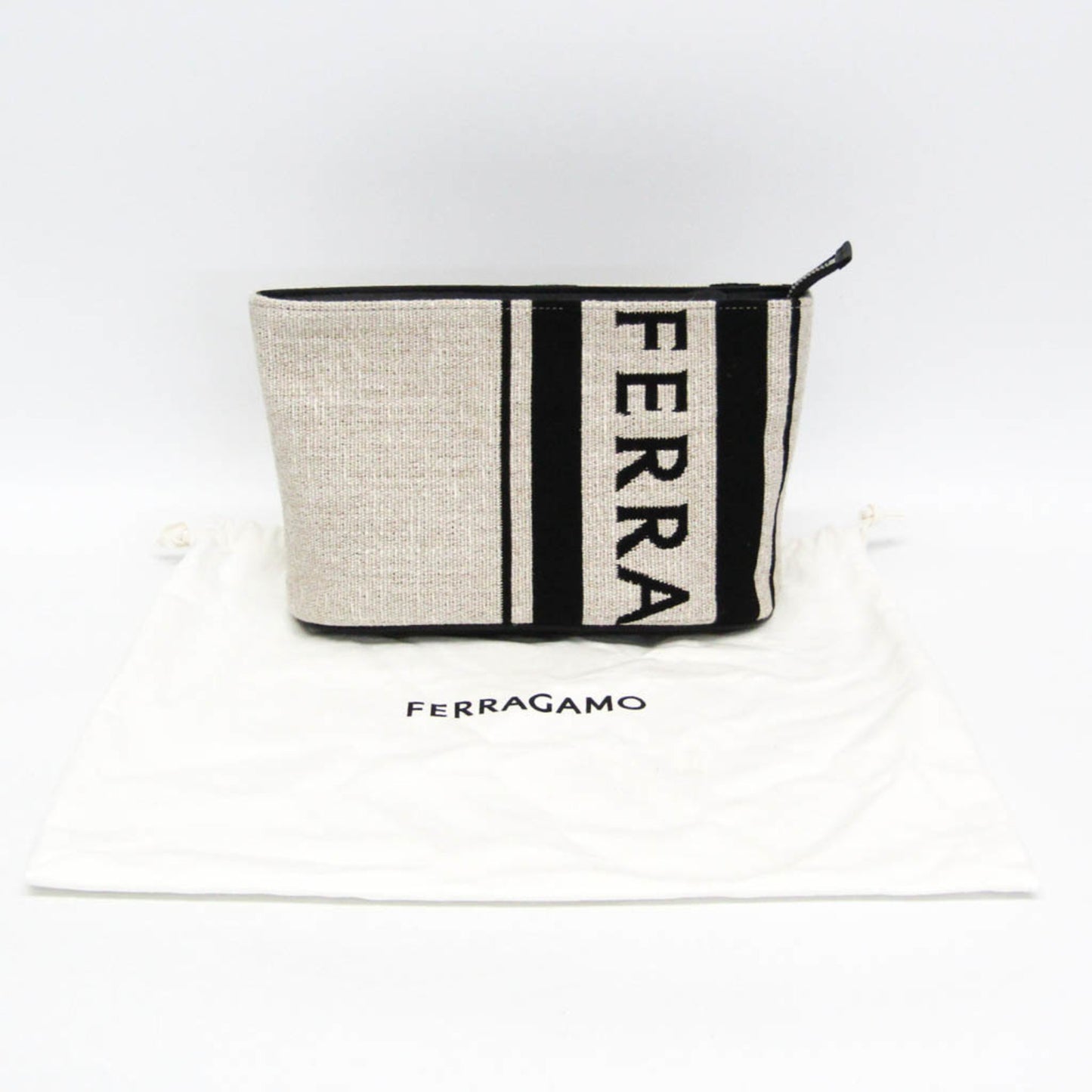 Salvatore Ferragamo Logo Pouch · Leather
