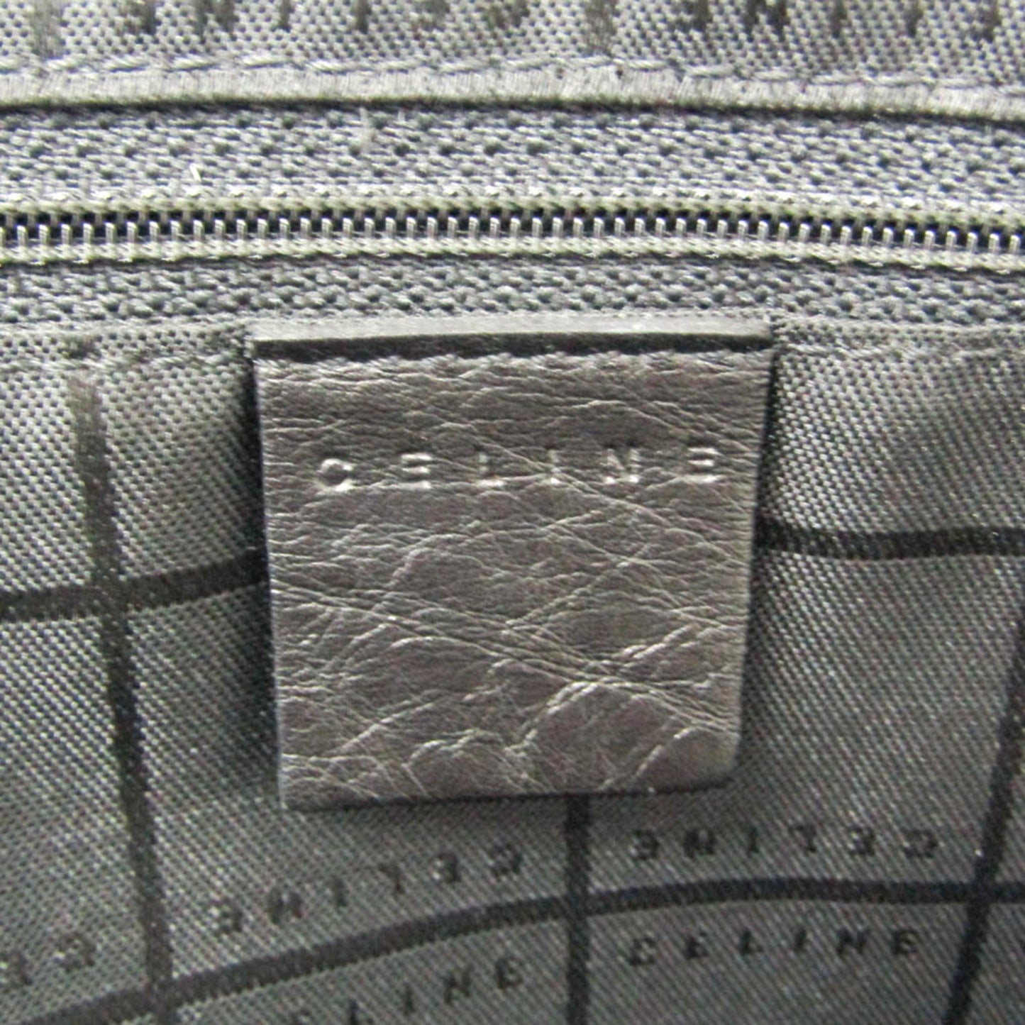 Celine Check Pattern Boston · Wool & Leather