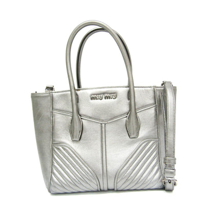 Miu Miu Nappa Biker · Metallic Leather