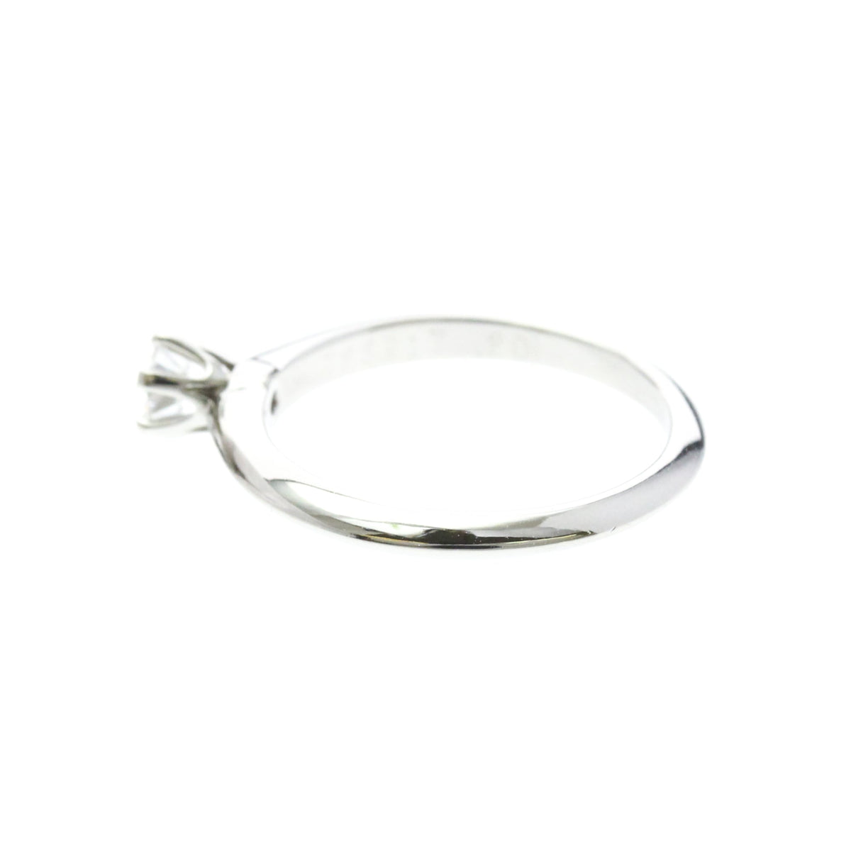 Tiffany Solitaire · 0.2ct Diamond · Platinum · Size 4.5 (EU 51.25)