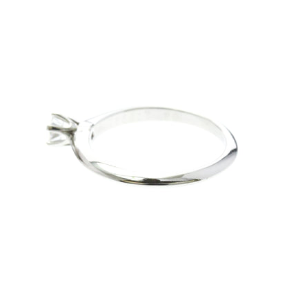 Tiffany Solitaire · 0.2ct Diamond · Platinum · Size 4.5 (EU 51.25)